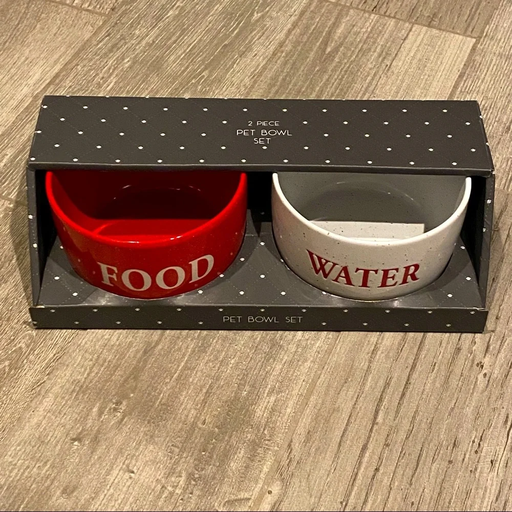 New pet ceramic bowl set